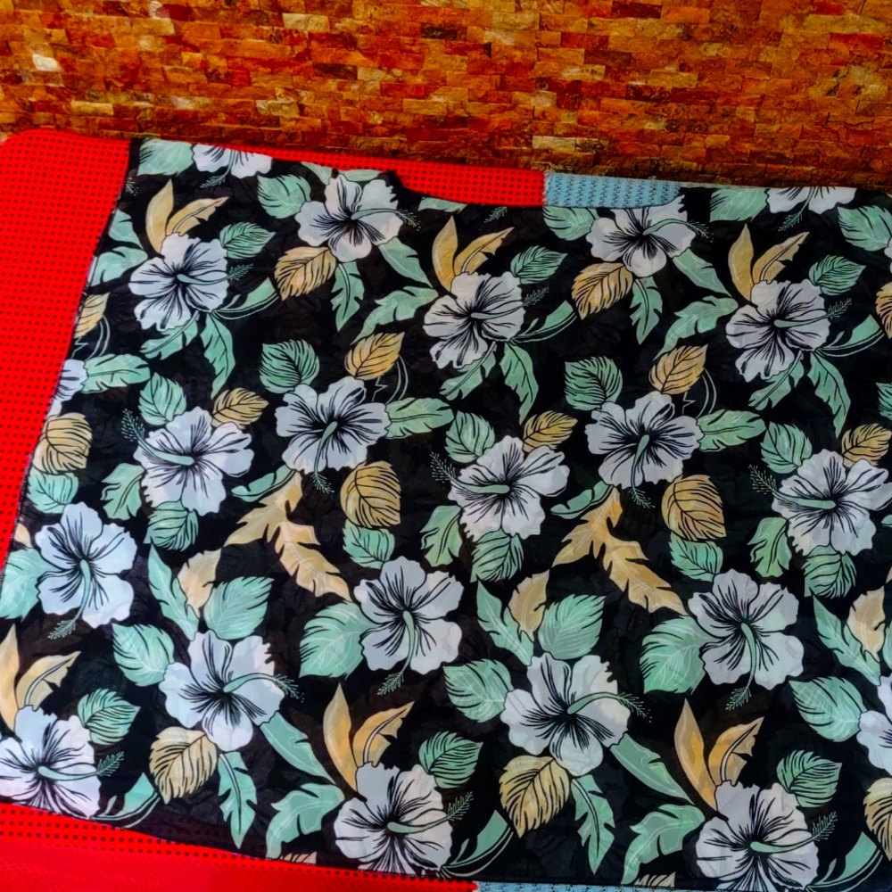 White Hibiscus Beach Cover-up